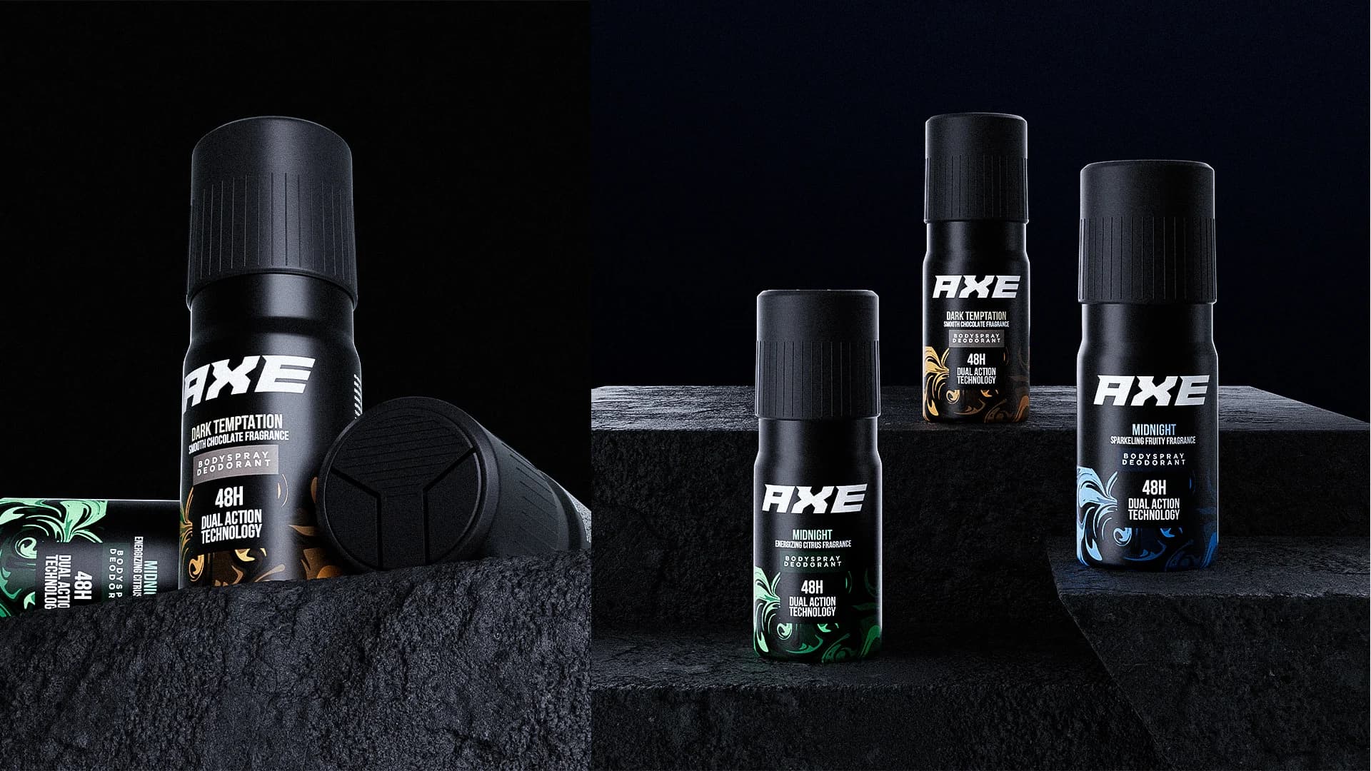 AXE deodorant — product render