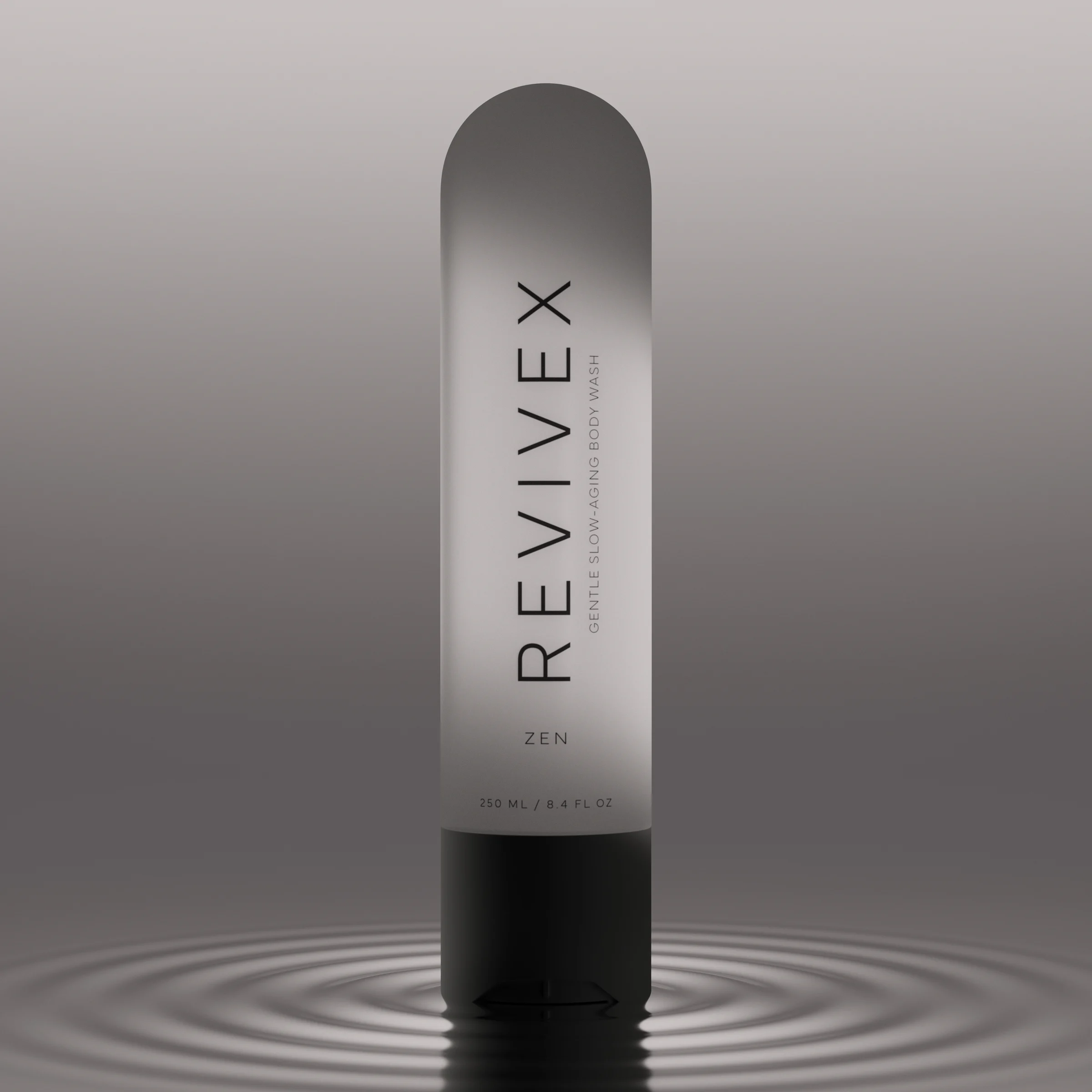 ReviveX Zen body wash — skincare CGI