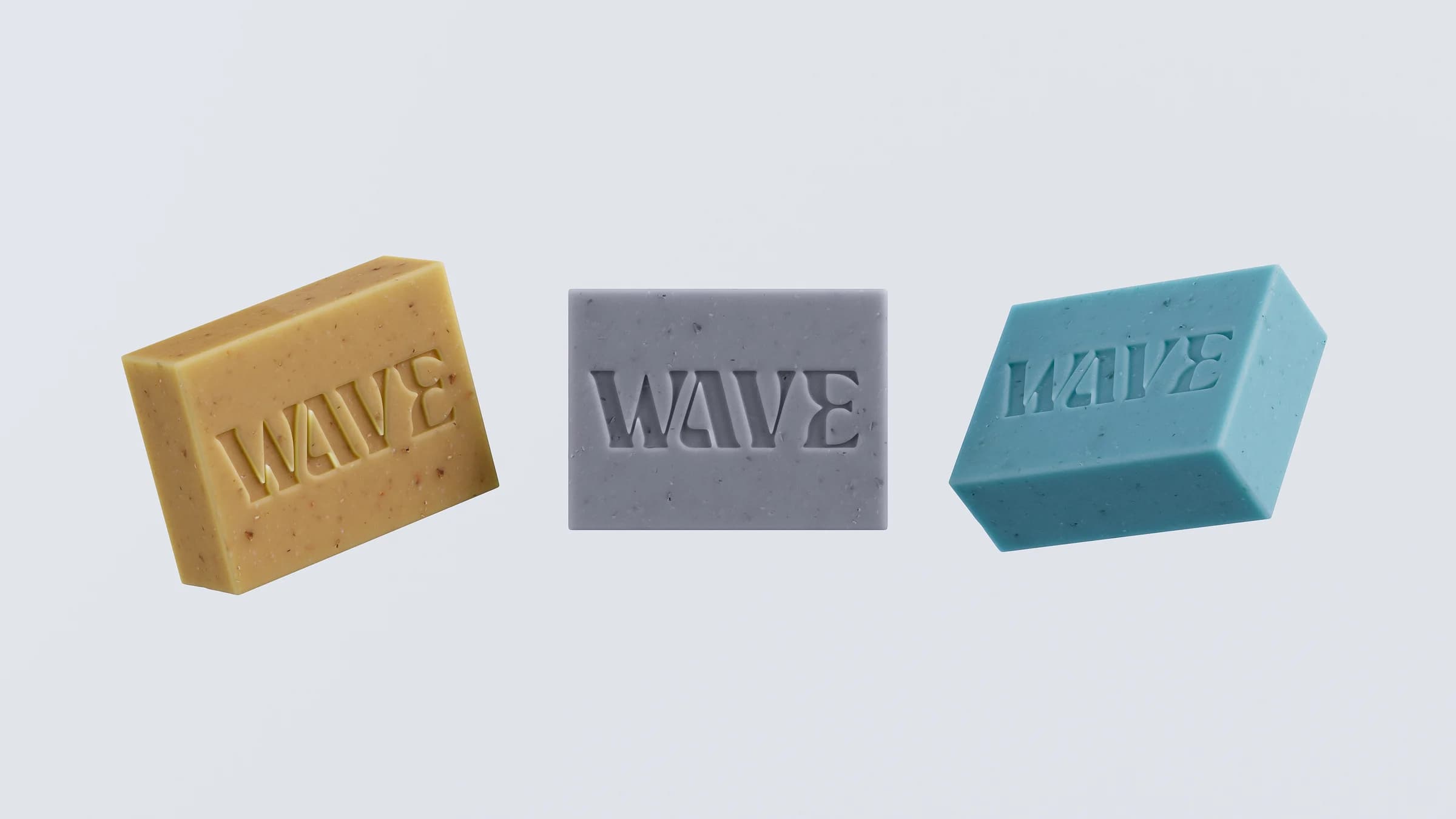 Soap bar with water splash